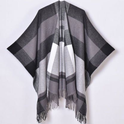 Waterproof Shawl Collar Poncho Cardigan - Luxicro