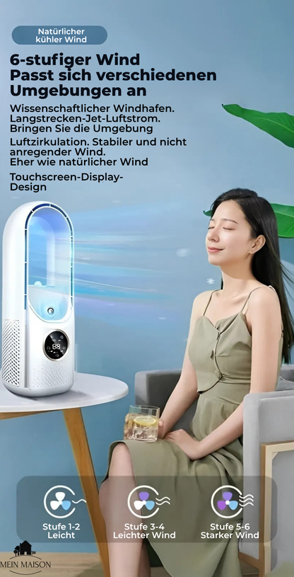 Compact USB Desk Fan Silent Cooler with Timer