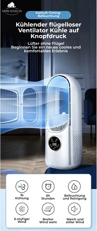 Compact USB Desk Fan Silent Cooler with Timer