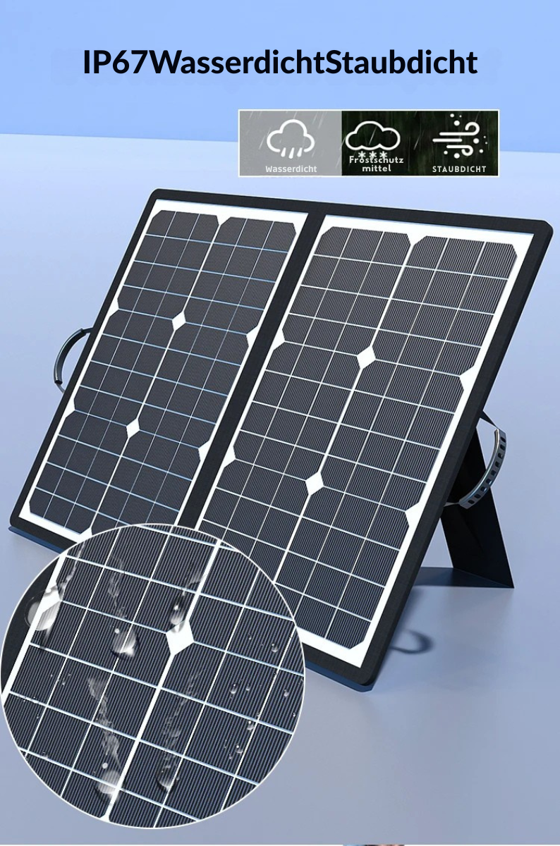 Portable 1000W Solar Panel Charger Kit for Outdoor Use