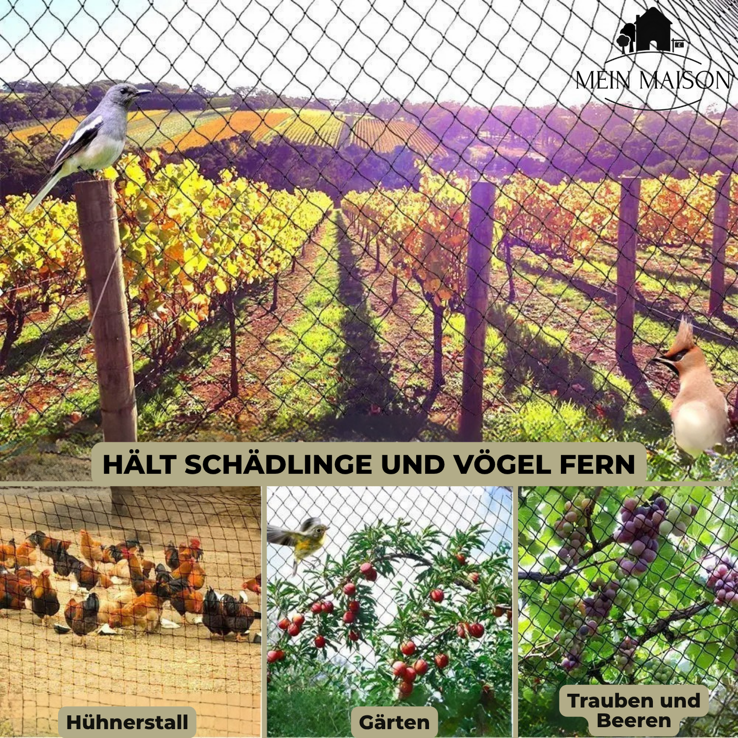 Durable Garden Netting | UV Protected Plant Cover