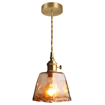 Luxurious Crystal Pendant Light - Soft Gold Shade