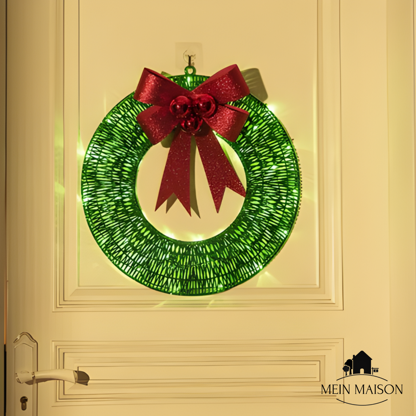 Bright Christmas Wreath with LED Lights