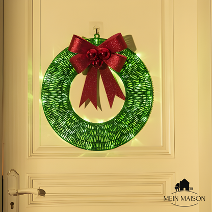 Bright Christmas Wreath with LED Lights