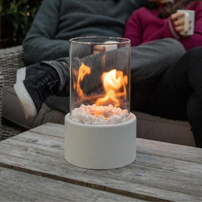 Contemporary Flame Outdoor Electric Fire Table