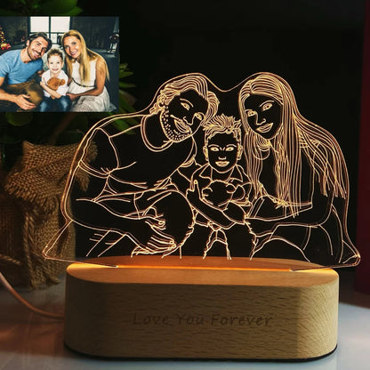 Customizable LED Light for Mom and Dad Gifts