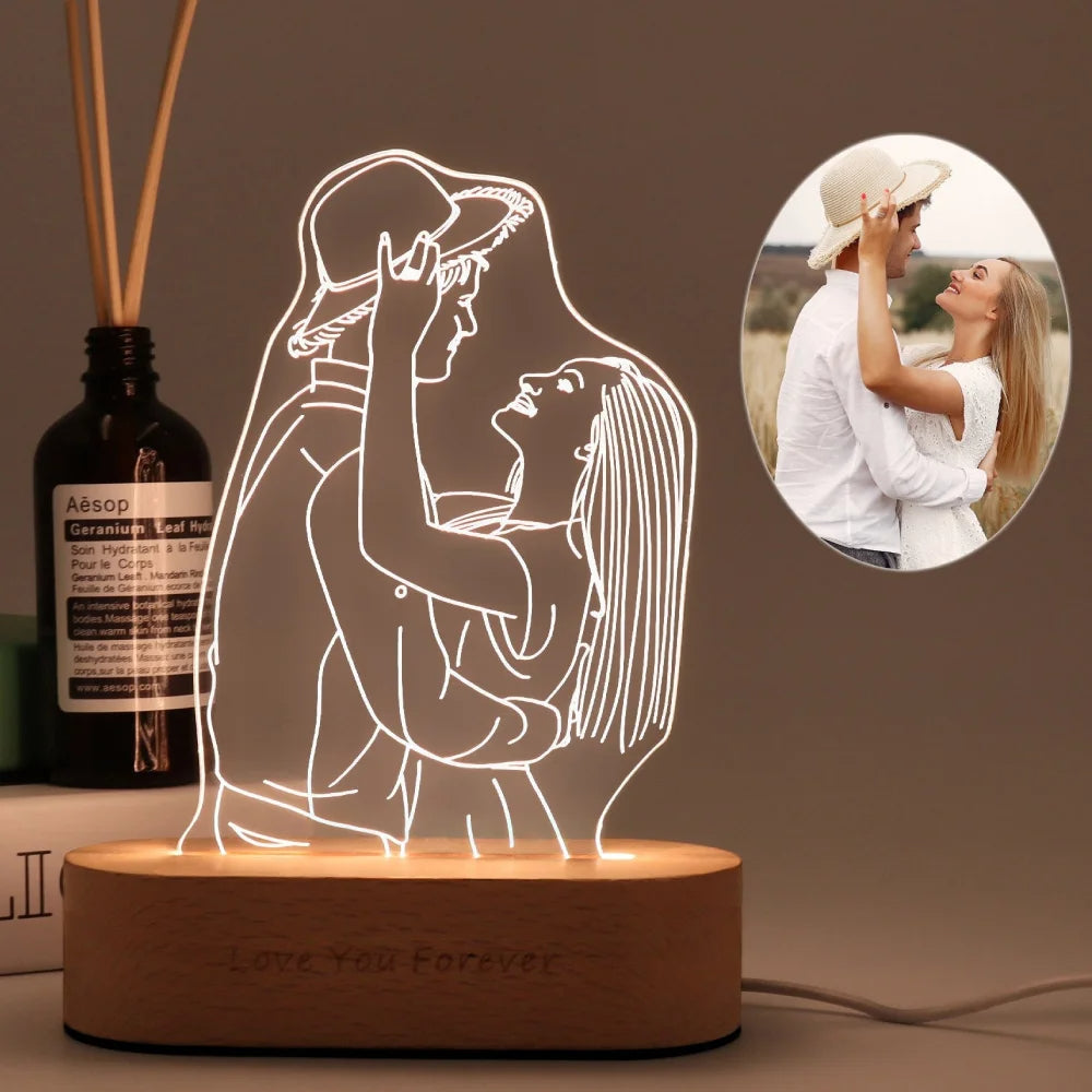 Customizable LED Light for Mom and Dad Gifts