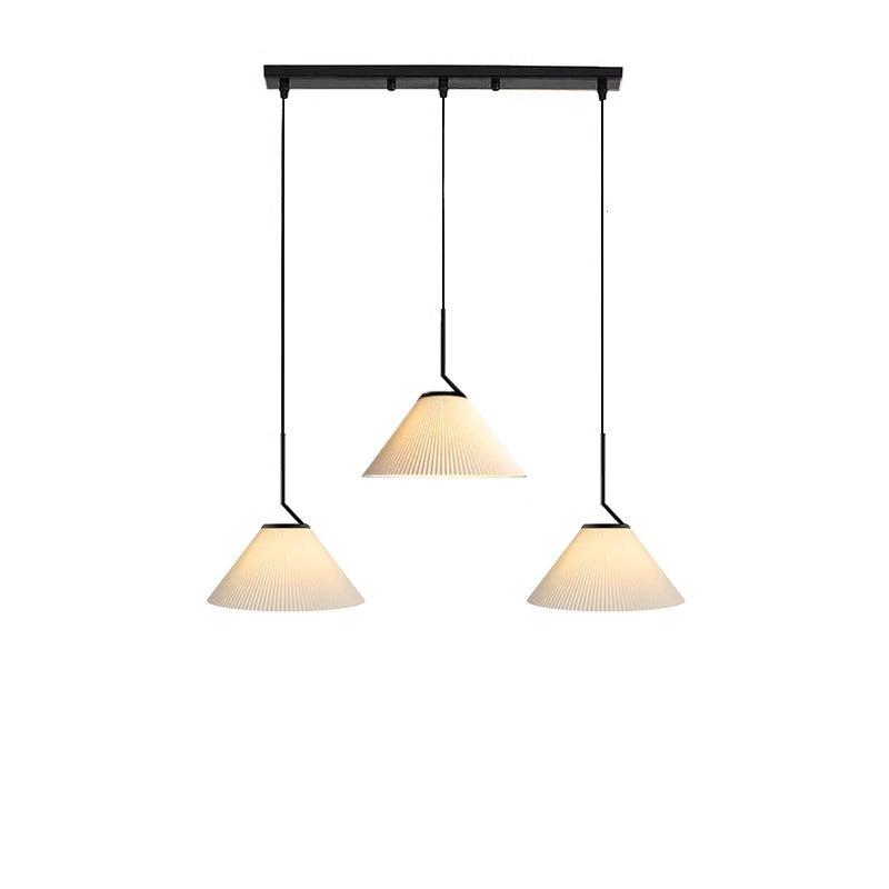 Creamy Fabric Shade Pendant Light