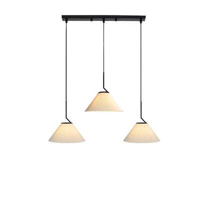 Creamy Fabric Shade Pendant Light
