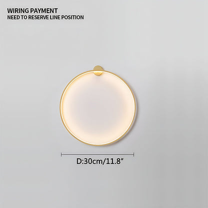 Circular LED Wall Light for Home Decor