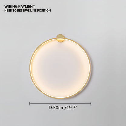 Circular LED Wall Light for Home Decor