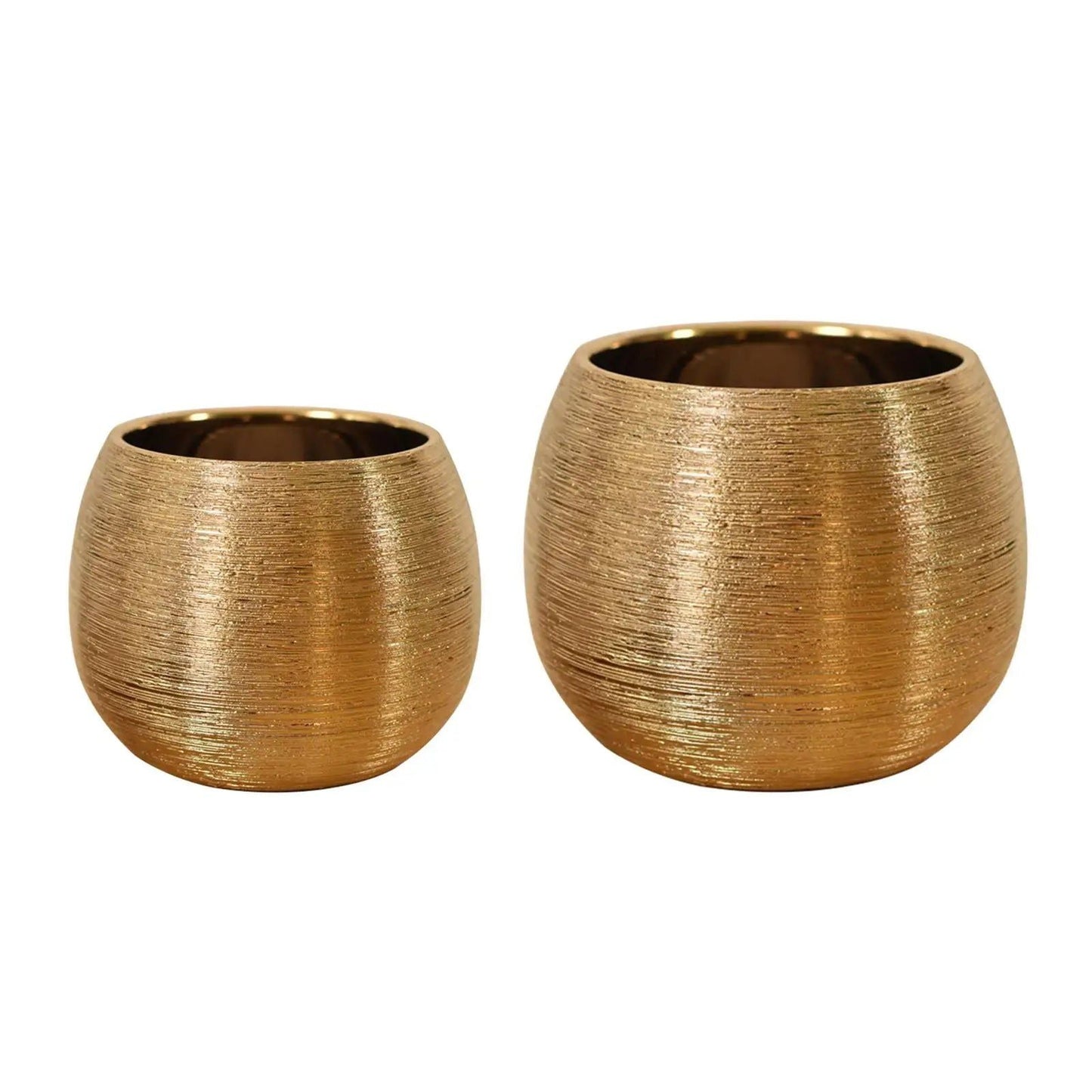 Elegant Gold Indoor Plant Pot