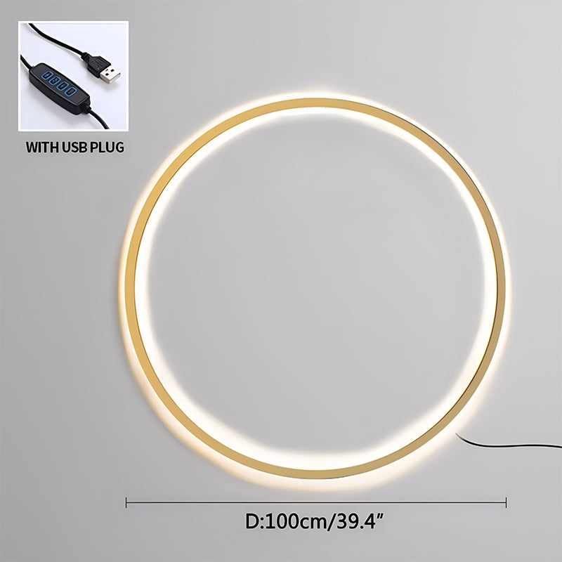 Circular LED Wall Light for Home Decor