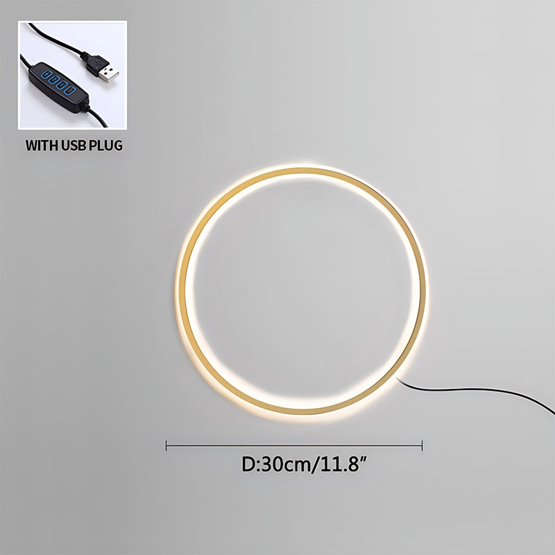 Circular LED Wall Light for Home Decor