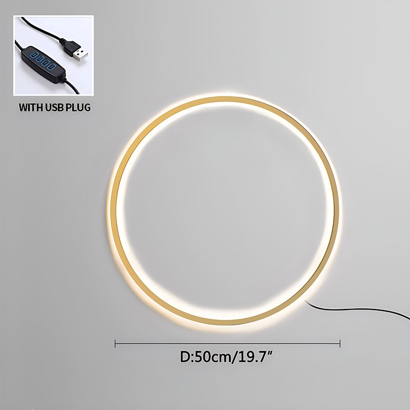 Circular LED Wall Light for Home Decor
