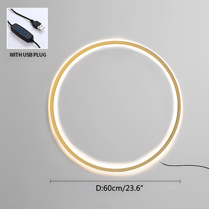 Circular LED Wall Light for Home Decor
