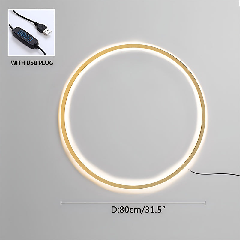 Circular LED Wall Light for Home Decor