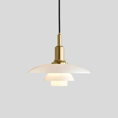 Elegant Glass Hanging Kitchen Lamp