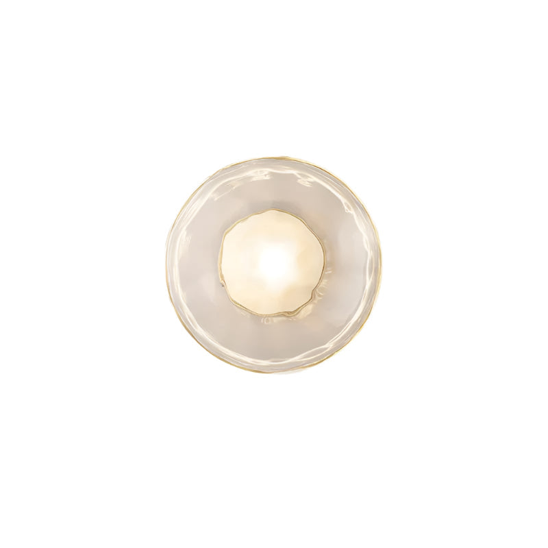 Simple Circular Glass Wall Lamp