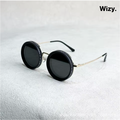 Trendy Black Lens Sunglasses with UV Protection