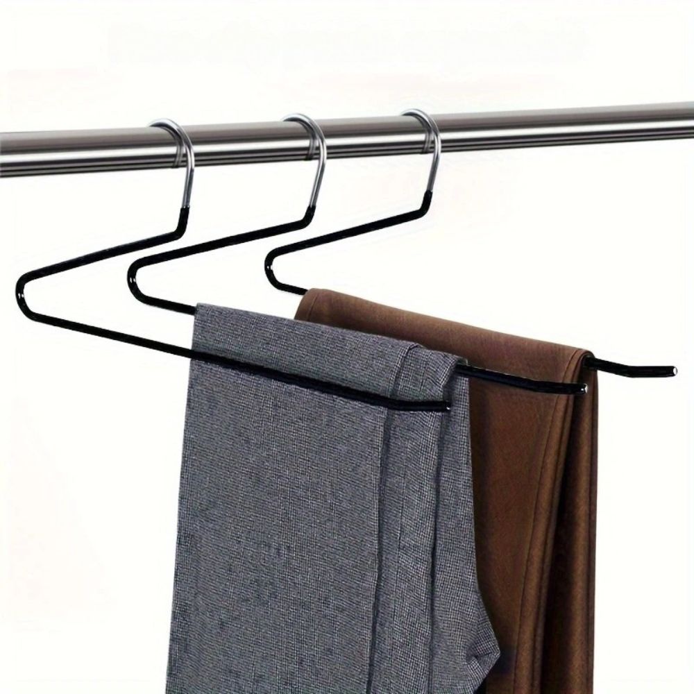 Space Saving Closet Pants Hanger | 10 Pack - Luxicro