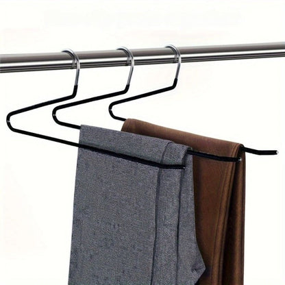 Space Saving Closet Pants Hanger | 10 Pack - Luxicro
