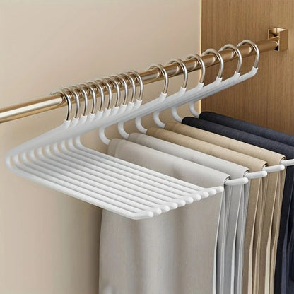Space Saving Closet Pants Hanger | 10 Pack