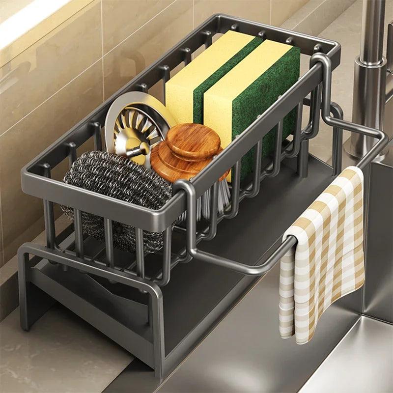 Compact Stainless Steel Kitchen Dish Rack