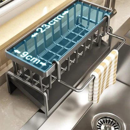 Compact Stainless Steel Kitchen Dish Rack