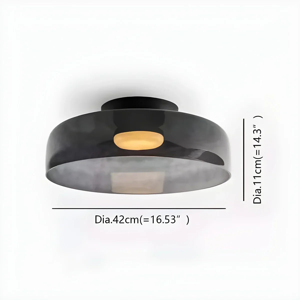 Colorful Glass Bedroom Ceiling Lamp
