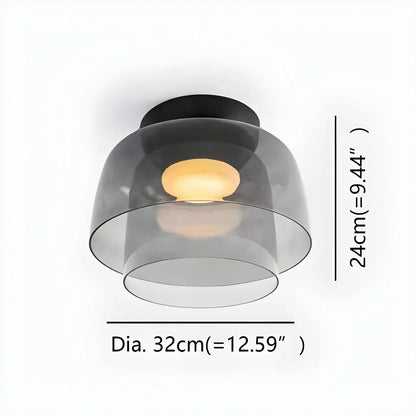 Colorful Glass Bedroom Ceiling Lamp