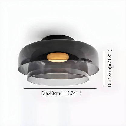 Colorful Glass Bedroom Ceiling Lamp