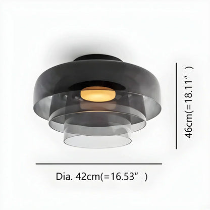 Colorful Glass Bedroom Ceiling Lamp