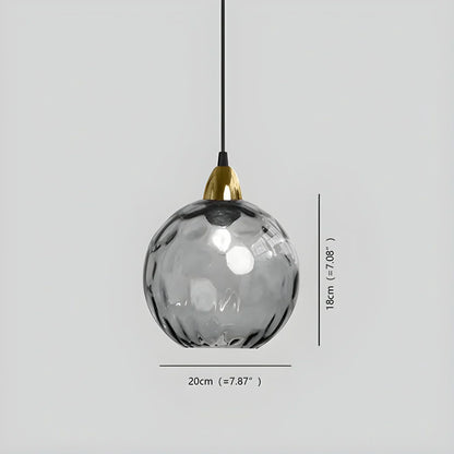 Vibrant Glass Globe Ceiling Light Fixture - Luxicro