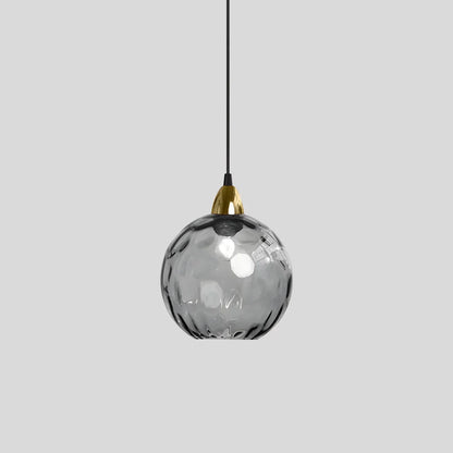 Vibrant Glass Globe Ceiling Light Fixture