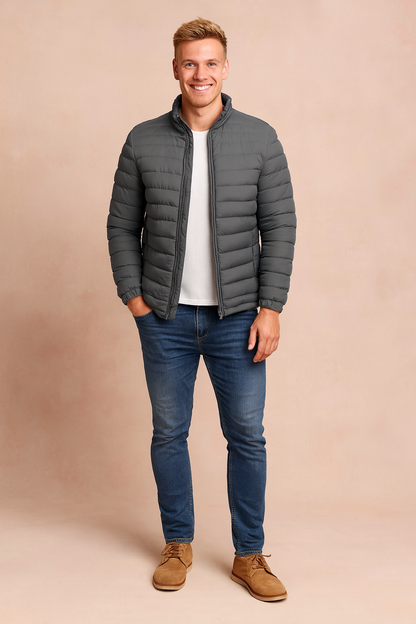 Warm Men's Down Filled Winter Coat - Luxicro