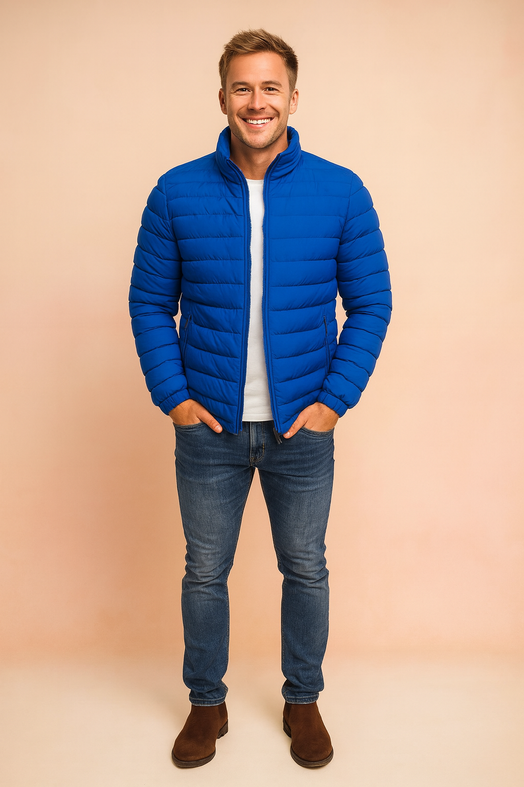 Warm Men's Down Filled Winter Coat