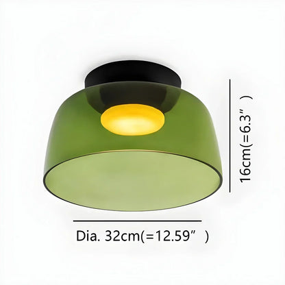 Colorful Glass Bedroom Ceiling Lamp