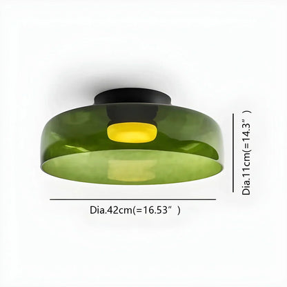 Colorful Glass Bedroom Ceiling Lamp