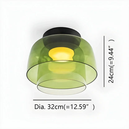 Colorful Glass Bedroom Ceiling Lamp