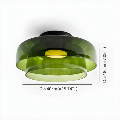 Colorful Glass Bedroom Ceiling Lamp