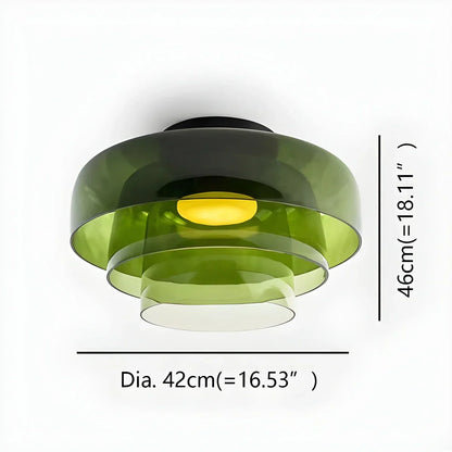 Colorful Glass Bedroom Ceiling Lamp