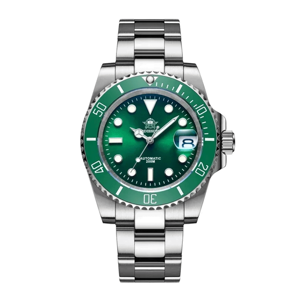 Waterproof 41mm Automatic Diving Watch - Sapphire Glass, Ceramic Bezel - Luxicro