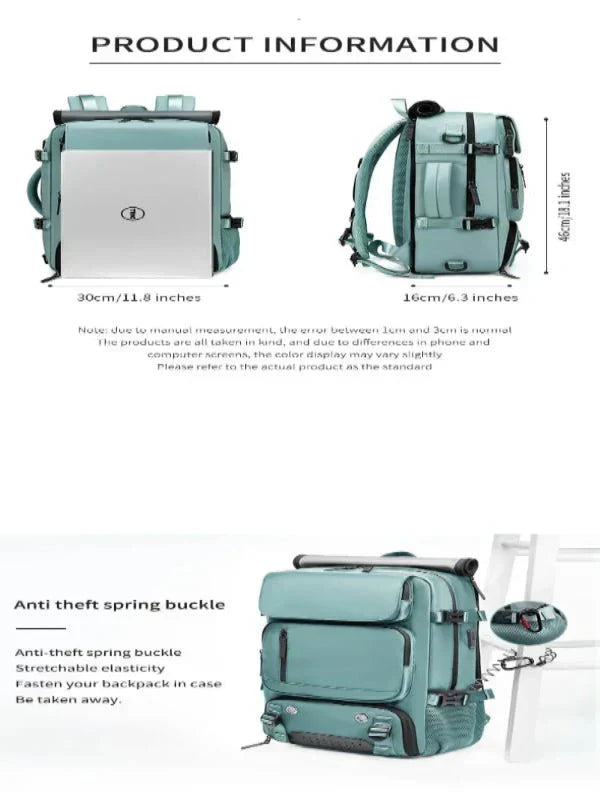 Big Waterproof Hiking Rucksack with USB Port