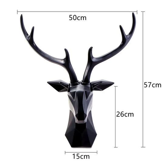 Big Antlered Deer Wall Art - Luxicro