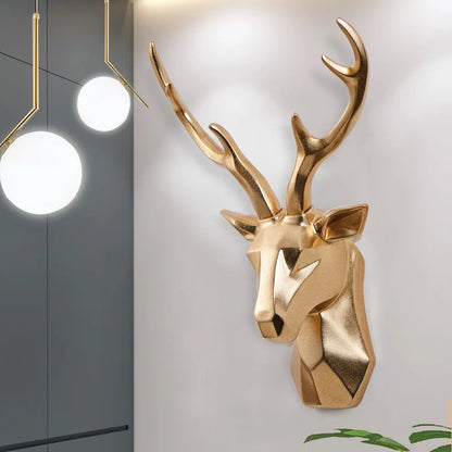 Big Antlered Deer Wall Decoration