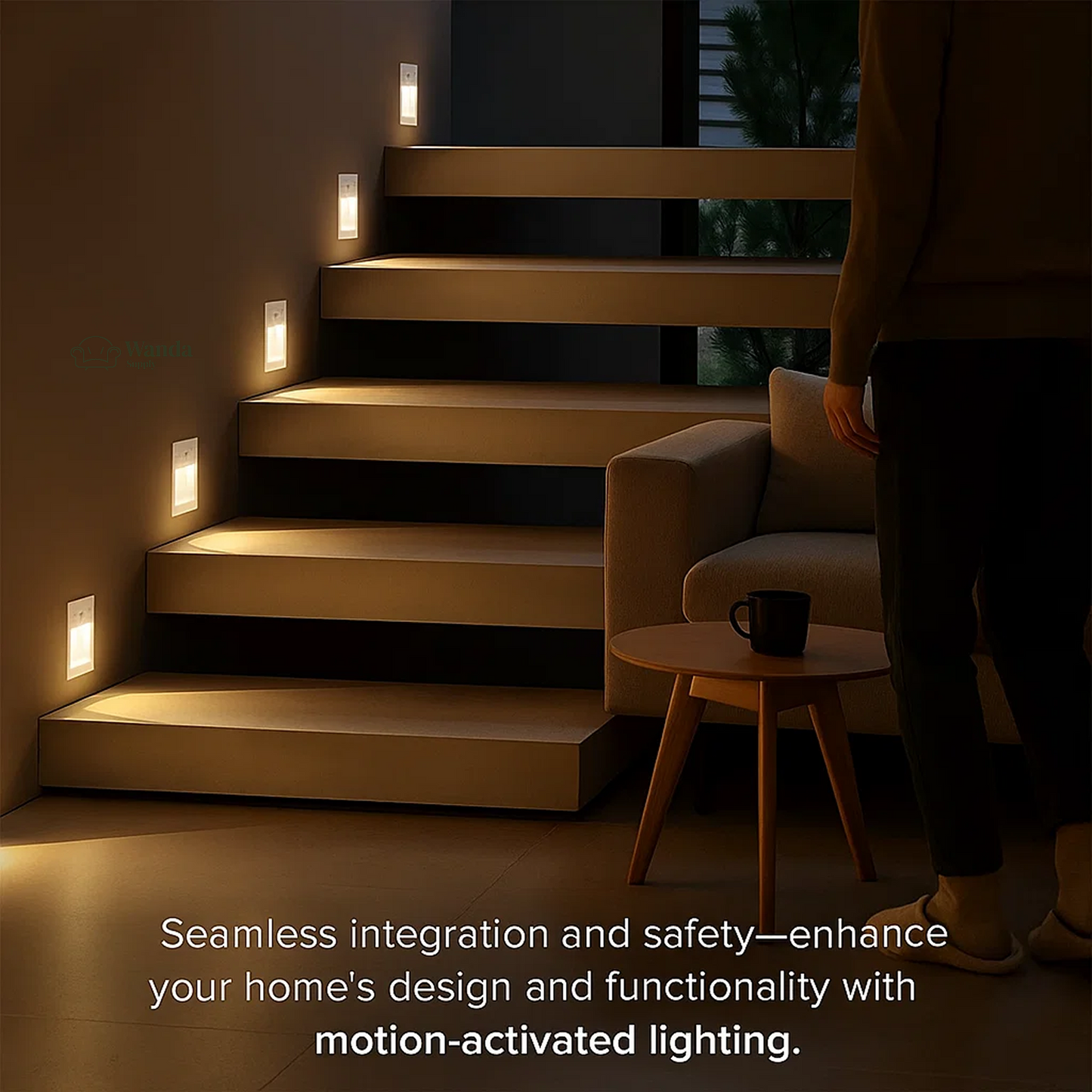 Bright LED Motion Sensor Wall Lights