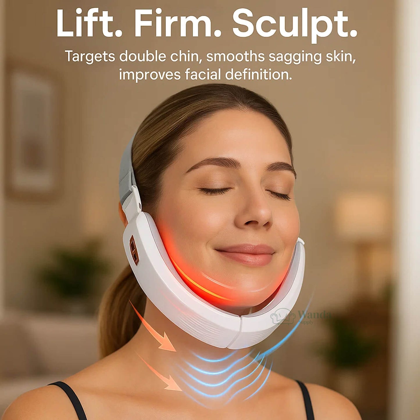 Slimming Face Massager with LED Light Therapy