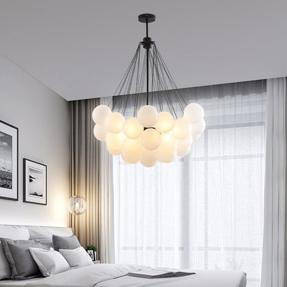 Luxury Pendant Light With Soft White Glass Shades - Luxicro