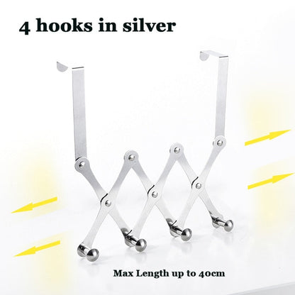 Space Saving Over Door Clothing Hook Rack - Luxicro